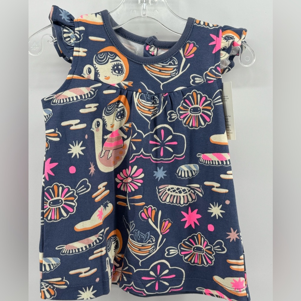 NWT Apple Park Dress 100% organic cotton. 6-12 months